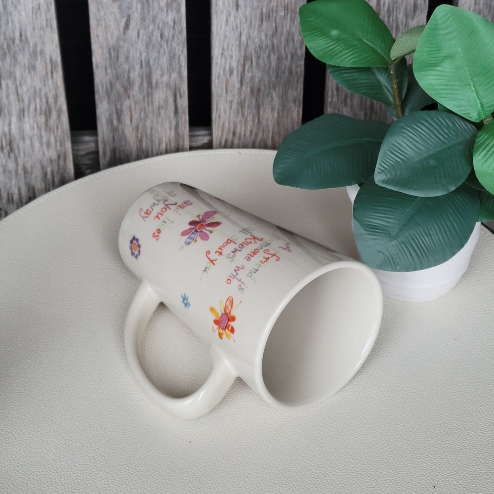 Natural Life Floral Ceramic Mug with Inspirational Quote - Picture 2 of 9